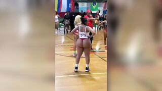 Afro basket Woman sexy
