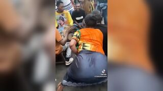 Small Girl Nyashing On The party