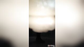 La femme d'un boss dans la toilette