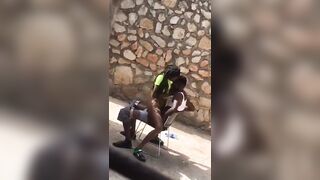 Baise à l'extérieur caméra caché