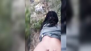 Petite baise rapide dehors avec ma copine.