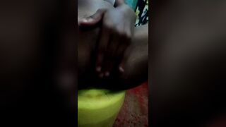 Horny wife fingering her pussy