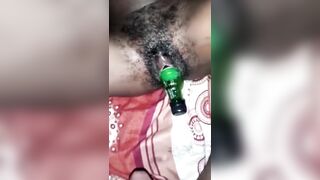 Une bouteille à l'intérieur