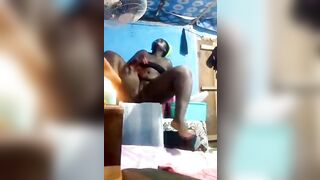 Single mom plead herself in her room