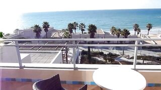 Interracial Dreier mit deutschen und schwarzen Girls in einem Hotel