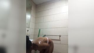 Horny wife in the bathroom