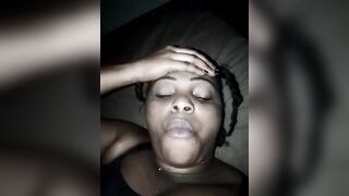 Beautiful married Congolese woman masturbating at night while her husband is sleeping