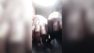 Hot Africa woman masturbating