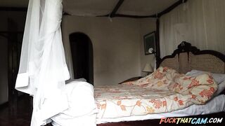 Ebony Solo Squirting on Webcam