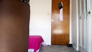 Ebony Amateur's Striptease and Pussy Play on Cam