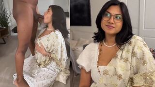 Superbe Indienne baisant un Afro-Américain