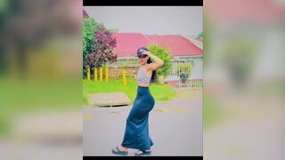 Hot Namibian woman masturbating
