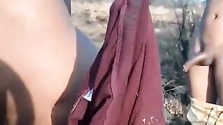 Baise brutal gros cul dans la nature