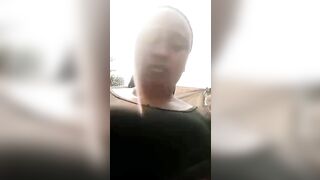 Sexy village Aunt went into the bathroom and masturbate