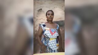 Beautiful African lady disturbed while she was masturbating