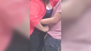 Un coup dans le jardin public